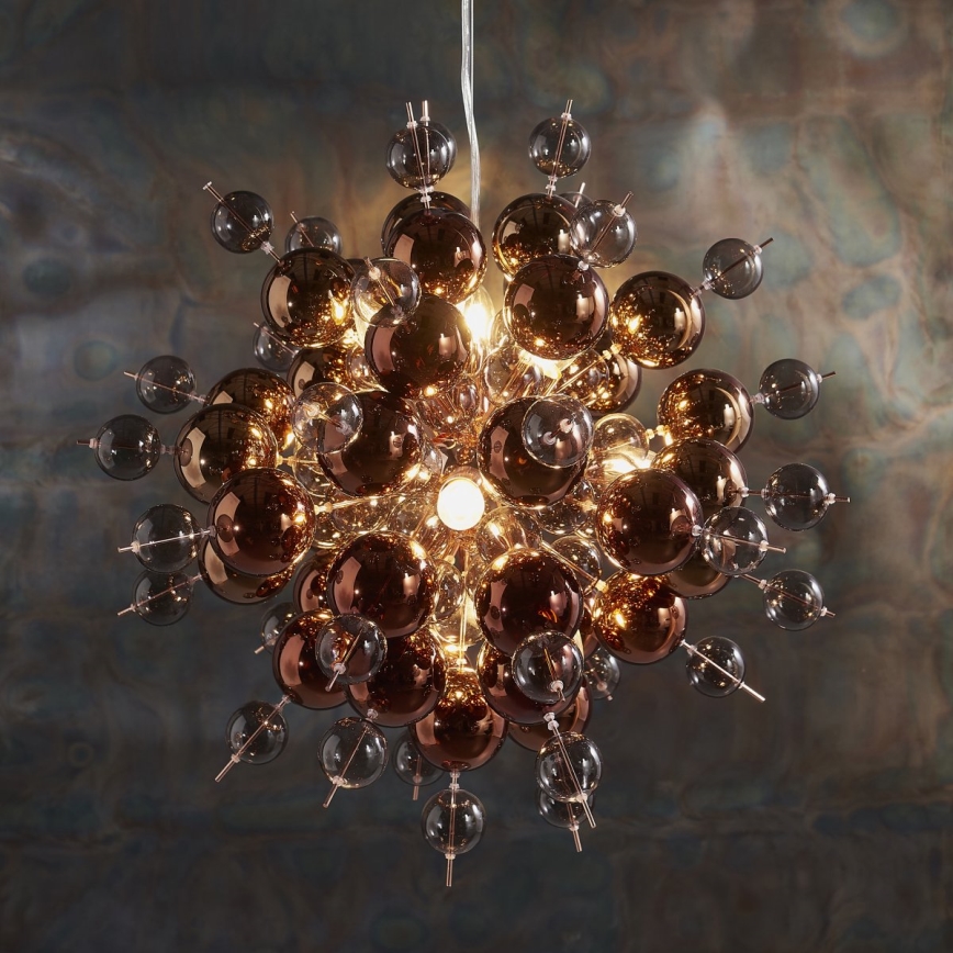 Endon 81584 - Hängeleuchte JOULES 9xE14/7W/230V kupfern