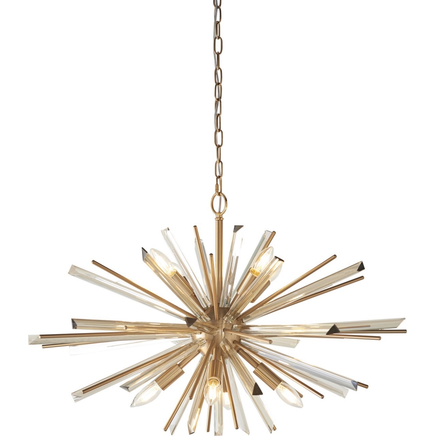 Endon 81935 - Kronleuchter an Kette, 8xE14/40W/230V, goldfarben