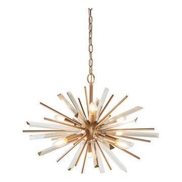 Endon 81936 - Kronleuchter mit Kette 6xE14/40W/230V goldfarben