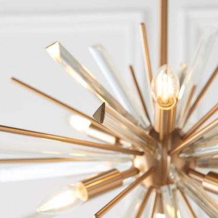 Endon 81936 - Kronleuchter mit Kette 6xE14/40W/230V goldfarben