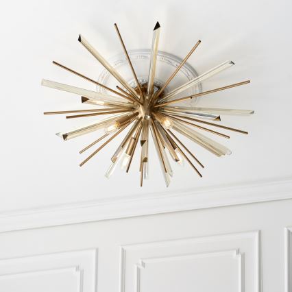 Endon 81937 - Deckenleuchte 4xE14/40W/230V, Ø 80 cm, goldfarben