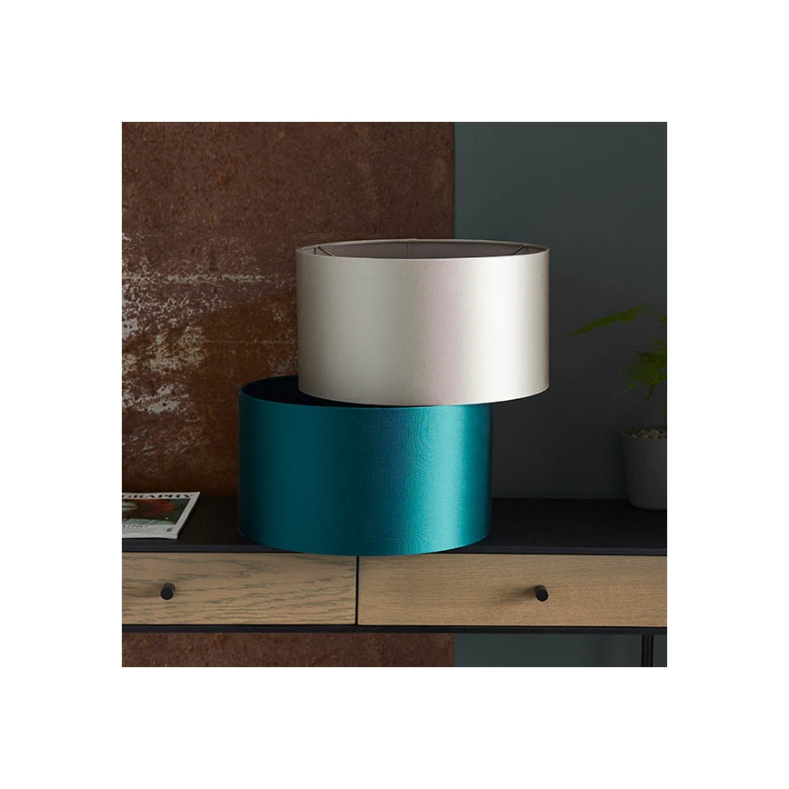 Endon 90024 – Ersatz-Lampenschirm für Tischlampe mit E27-Fassung, Ø 38 cm, grau