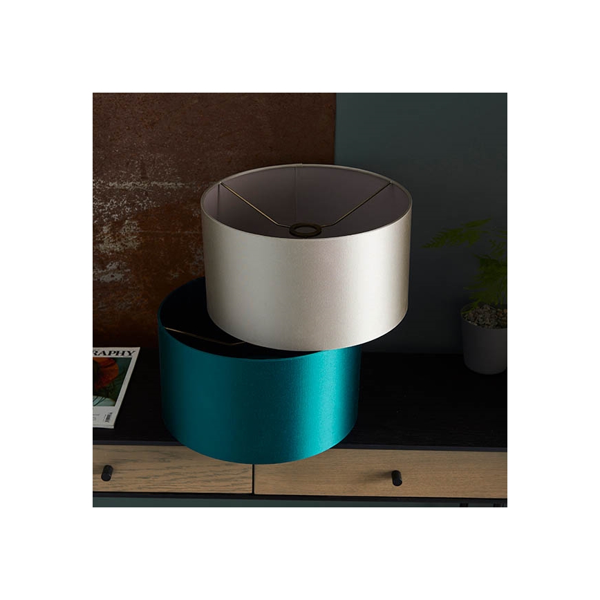 Endon 90024 – Ersatz-Lampenschirm für Tischlampe mit E27-Fassung, Ø 38 cm, grau