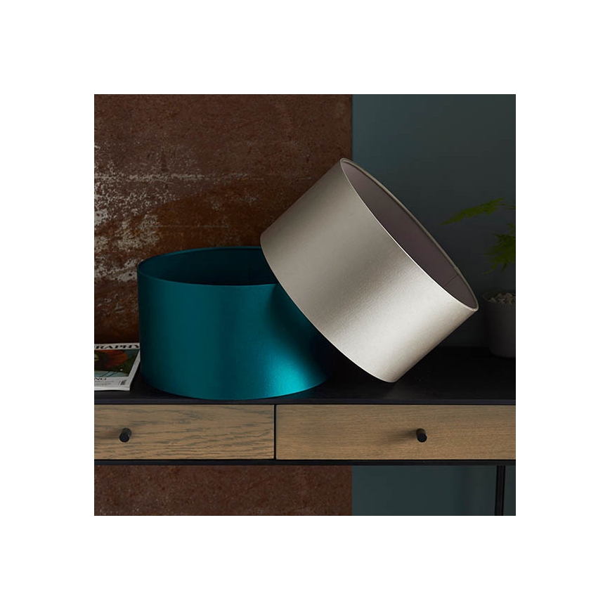 Endon 90024 – Ersatz-Lampenschirm für Tischlampe mit E27-Fassung, Ø 38 cm, grau