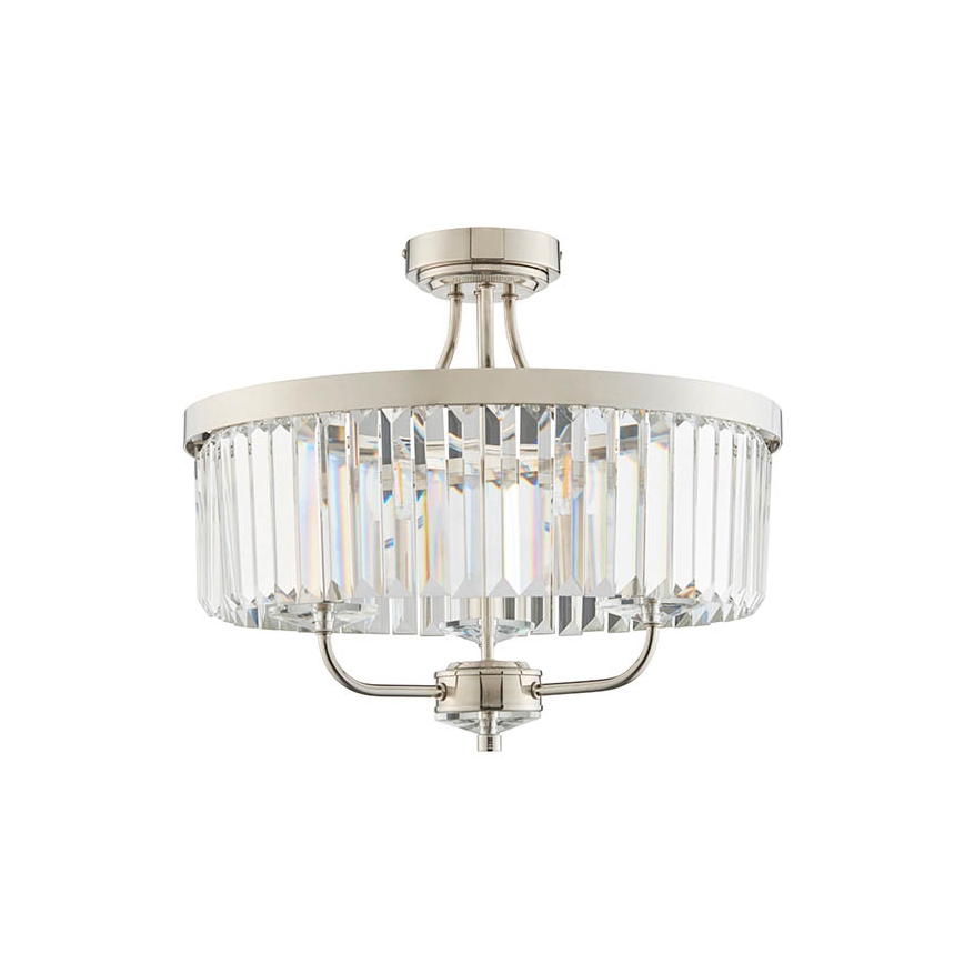 Endon 90264 - Aufbau-Deckenleuchte CHESTERFIELD, 3x E14/6W/230V, Ø 45 cm, hochglänzender Chrom