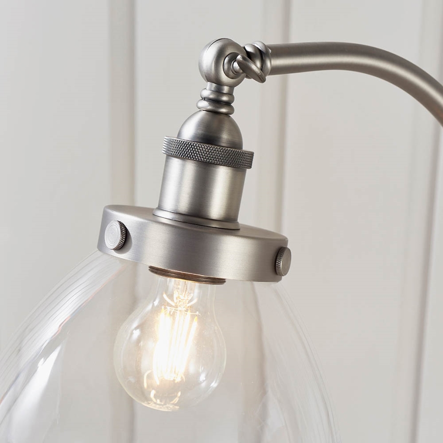 Endon 91741 - Stehleuchte HANSEN 1xE27/40W/230V, mattchrom