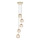Endon 91972 - Pendelleuchte mit Kabelaufhängung DIMPLE 5xE14/7W/230V gold/rauchiges Beige