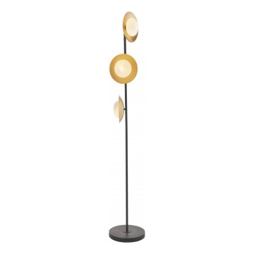 Endon 92039 - Stehleuchte RUFFLE 3xG9/3W/230V schwarz/golden