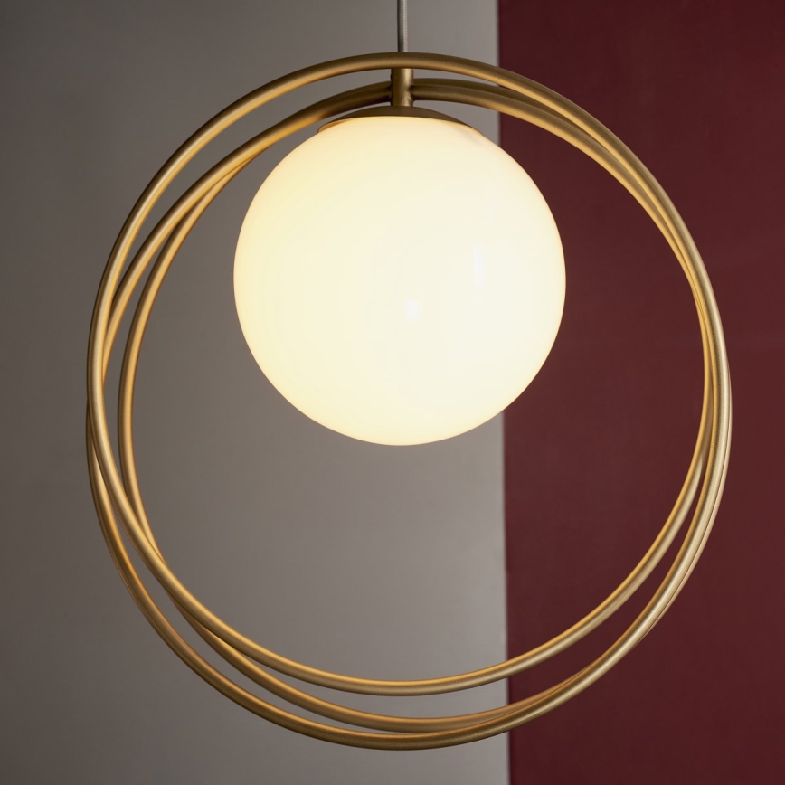 Endon 92488 - Hängeleuchte EMILIO 1xE27/10W/230V goldfarben