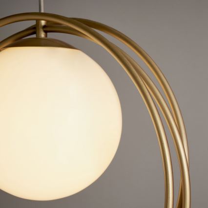 Endon 92488 - Hängeleuchte EMILIO 1xE27/10W/230V goldfarben