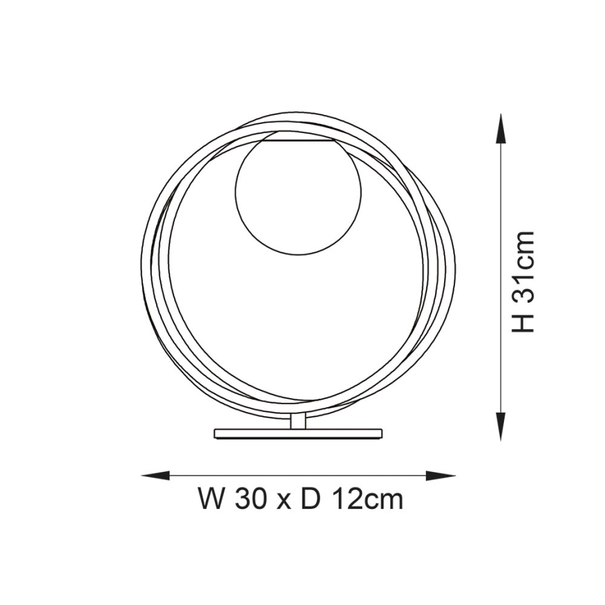 Endon 92491 - Tischleuchte EMILIO 1xG9/3W/230V goldfarben