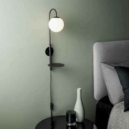Endon 92726 - Wandleuchte HALO 1xG9/3W/230V schwarz