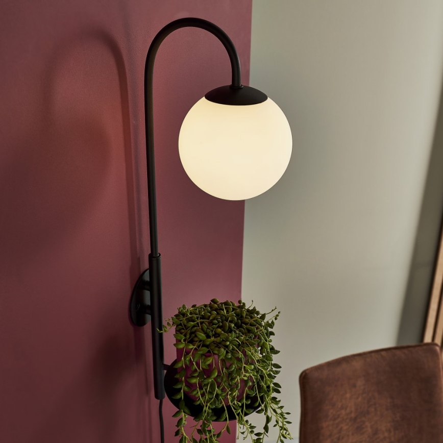 Endon 92726 - Wandleuchte HALO 1xG9/3W/230V schwarz