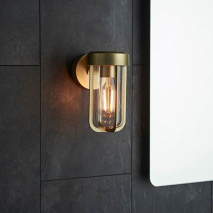 Endon 92855 - Badezimmer-Wandleuchte 1xE27/6W/230V IP44 Messing