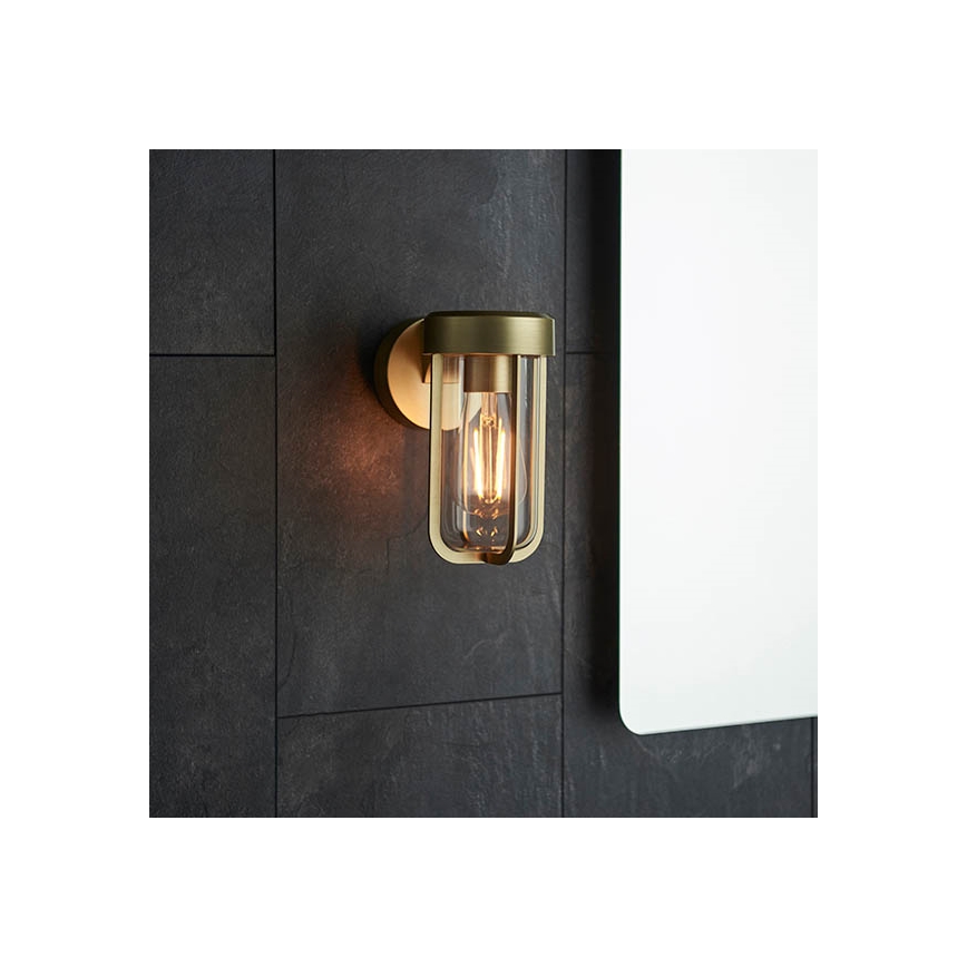 Endon 92855 - Badezimmer-Wandleuchte 1xE27/6W/230V IP44 Messing