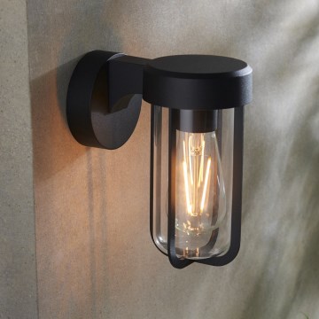 Endon 92859 - Badezimmer-Wandleuchte 1xE27/6W/230V IP44 schwarz
