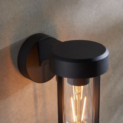 Endon 92859 - Badezimmer-Wandleuchte 1xE27/6W/230V IP44 schwarz
