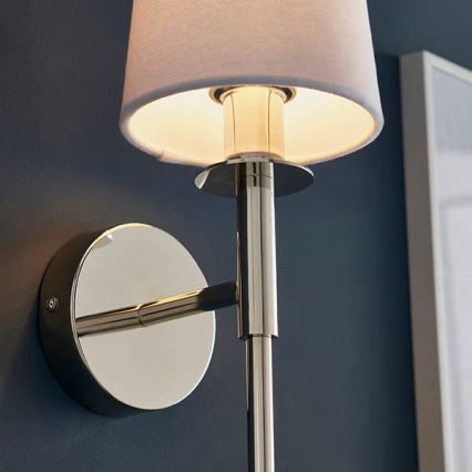 Endon 92949 - Wandleuchte 1xE14/6W/230V weiß/glänzender Chrom