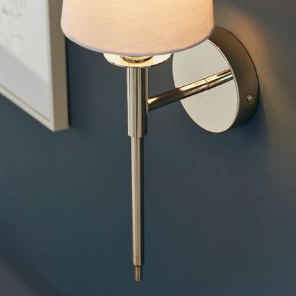 Endon 92949 - Wandleuchte 1xE14/6W/230V weiß/glänzender Chrom