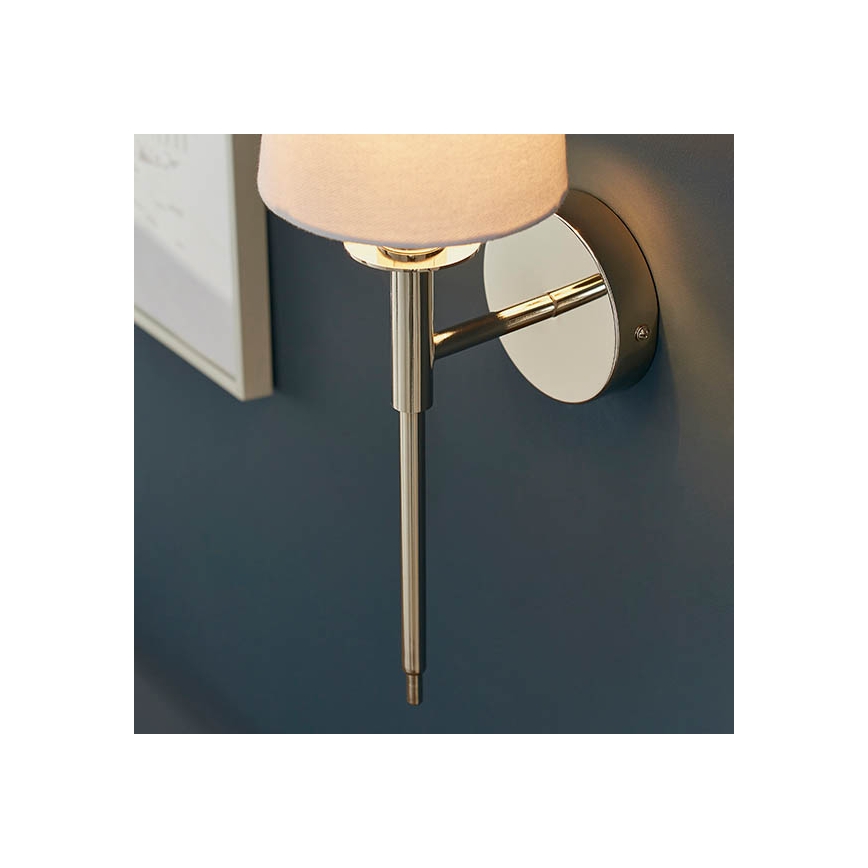 Endon 92949 - Wandleuchte 1xE14/6W/230V weiß/glänzender Chrom