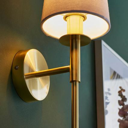 Endon 92955 - Wandleuchte 1xE14/6W/230V weiß/gold