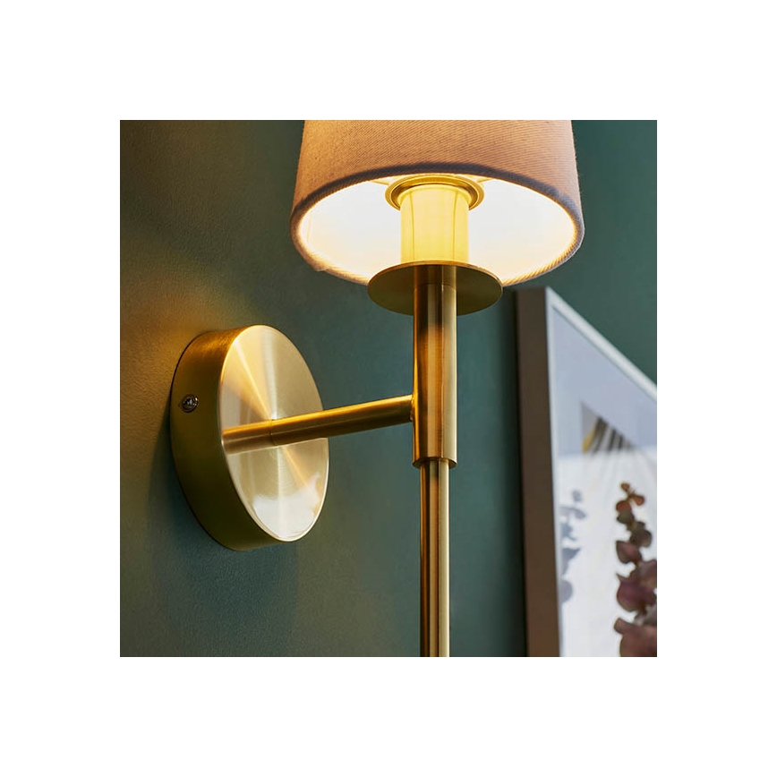 Endon 92955 - Wandleuchte 1xE14/6W/230V weiß/gold