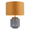 Endon 93067 - Tischlampe ZINNIA 1xE27/10W/230V blau/gold