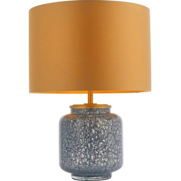 Endon 93067 - Tischlampe ZINNIA 1xE27/10W/230V blau/gold