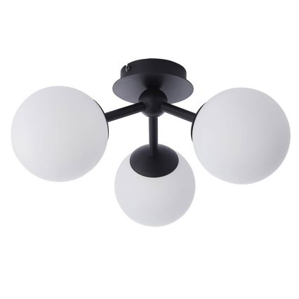 Endon 93489 - Aufgesetzte Badezimmer-Deckenleuchte FRIO 3xG9/3W/230V IP44 schwarz