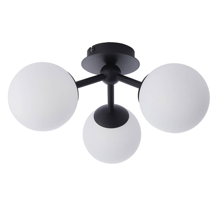Endon 93489 - Aufgesetzte Badezimmer-Deckenleuchte FRIO 3xG9/3W/230V IP44 schwarz