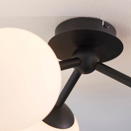 Endon 93489 - Aufgesetzte Badezimmer-Deckenleuchte FRIO 3xG9/3W/230V IP44 schwarz