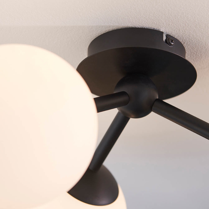 Endon 93489 - Aufgesetzte Badezimmer-Deckenleuchte FRIO 3xG9/3W/230V IP44 schwarz