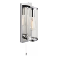 Endon 94074 - Badezimmer-Wandleuchte TAYLOR 1xE27/10W/230V IP44 glänzendes Chrom