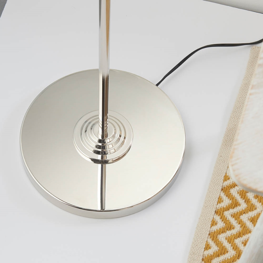 Endon 94378 - Stehleuchte HIGHCLERE 1xE14/40W/230V grau/glänzendes Chrom