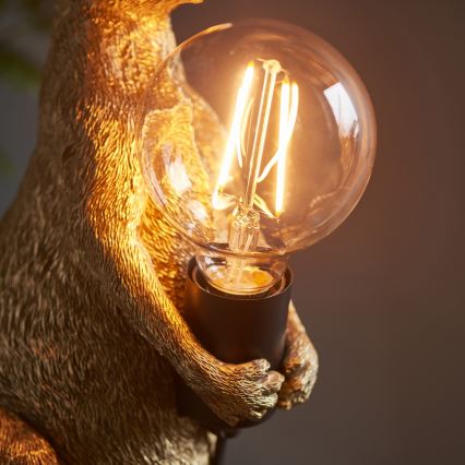 Endon 95075 - Tischlampe KANGAROO 1xE27/10W/230V goldfarben