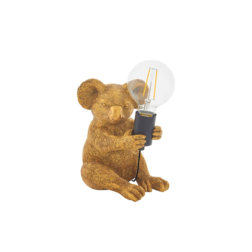 Endon 95082 - Tischlampe KOALA 1xE27/10W/230V goldfarben