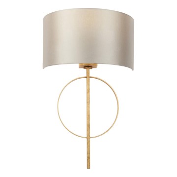 Endon 95210 - Wandleuchte 1xE27/10W/230V grau/messing