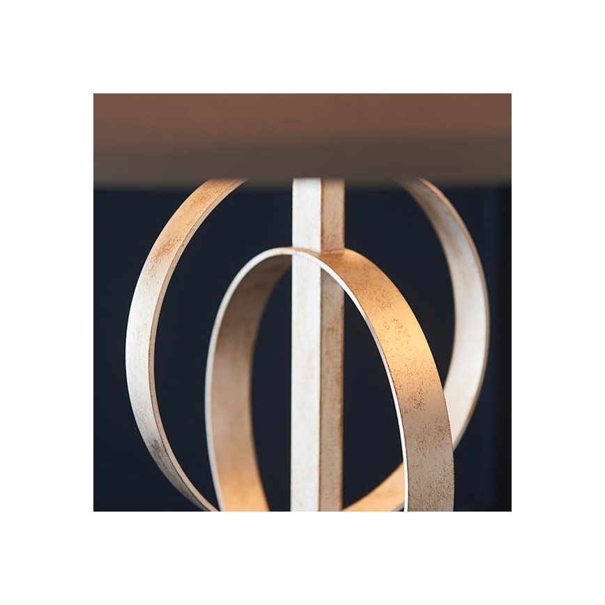 Endon 95215 - Kronleuchter an Kette, 5×E27 (je 10 W), 230 V, Ø 70 cm, grau