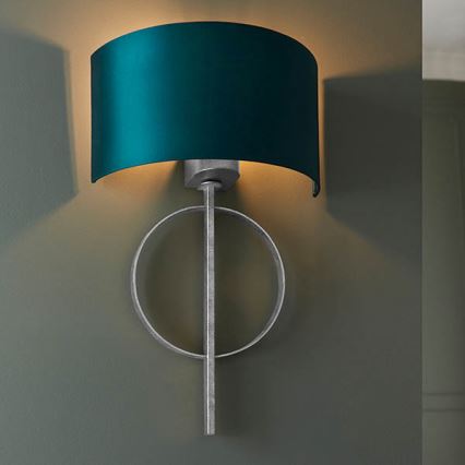 Endon 95222 - Wandleuchte 1xE27/10W/230V blau/grau