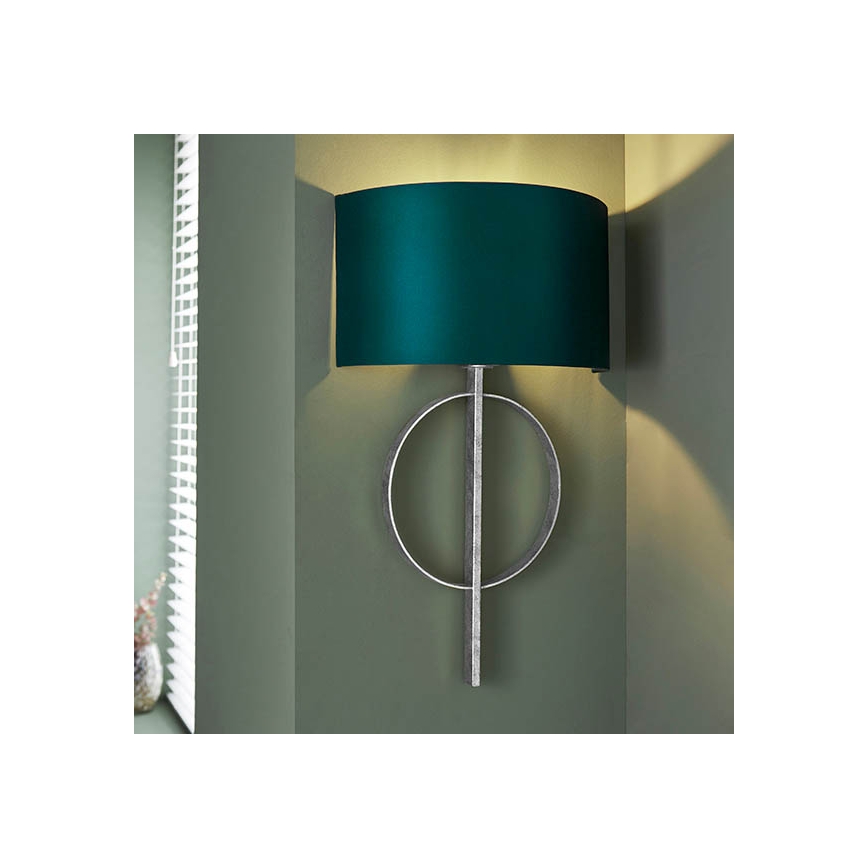 Endon 95222 - Wandleuchte 1xE27/10W/230V blau/grau