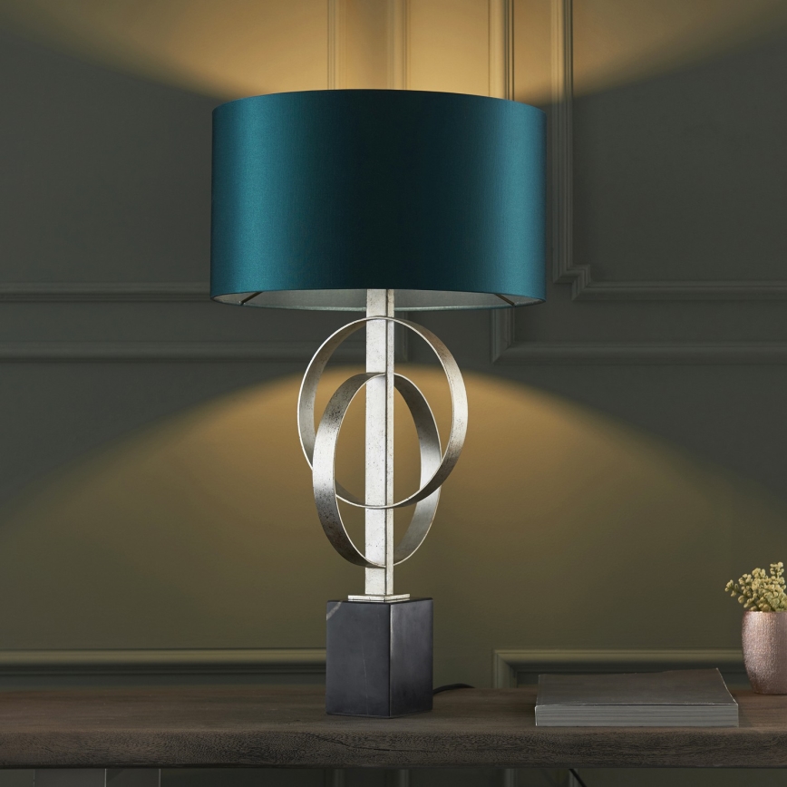 Endon 95225 - Tischlampe 1xE27/10W/230V blau/grau/schwarz