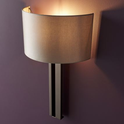 Endon 95449 - Wandleuchte 1xE27/10W/230V beige/mattchrom