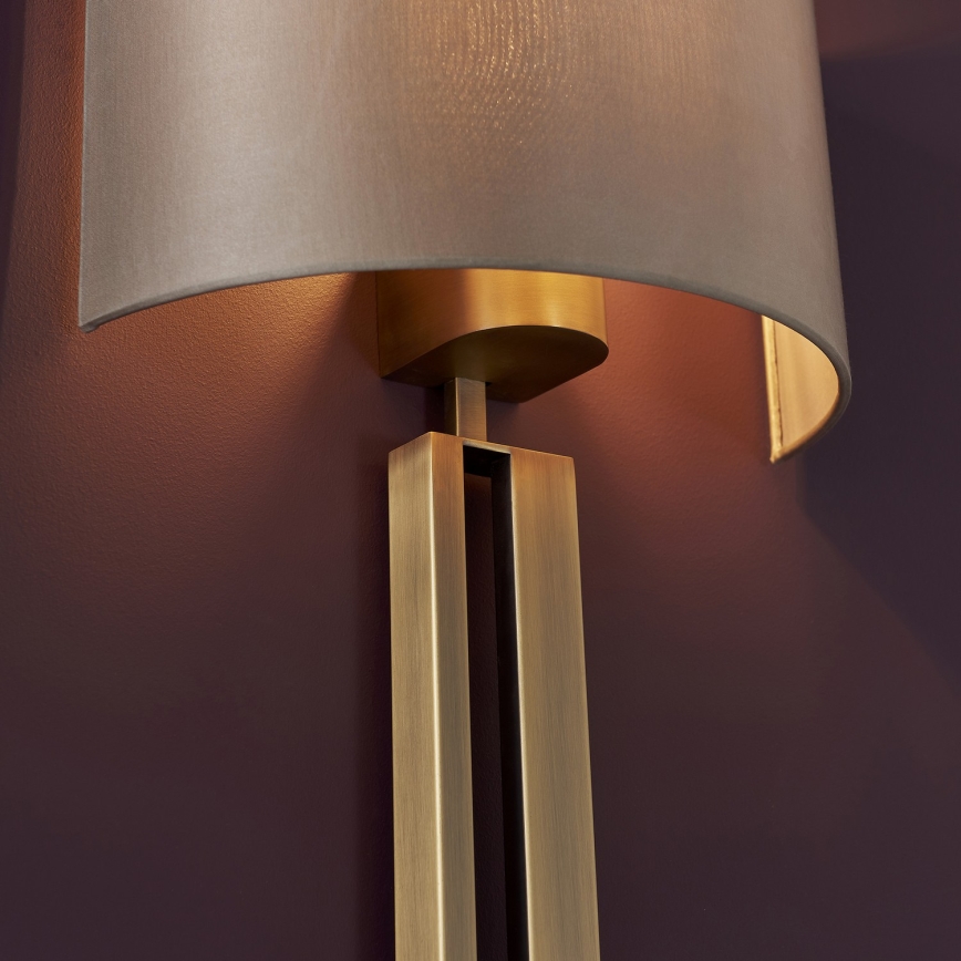 Endon 95452 - Wandleuchte 1xE27/10W/230V beige/gold