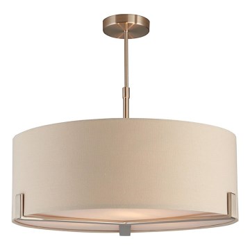 Endon 95834 - Deckenleuchte an Stange HAYFIELD 3xE27/40W/230V matt Chrom/beige