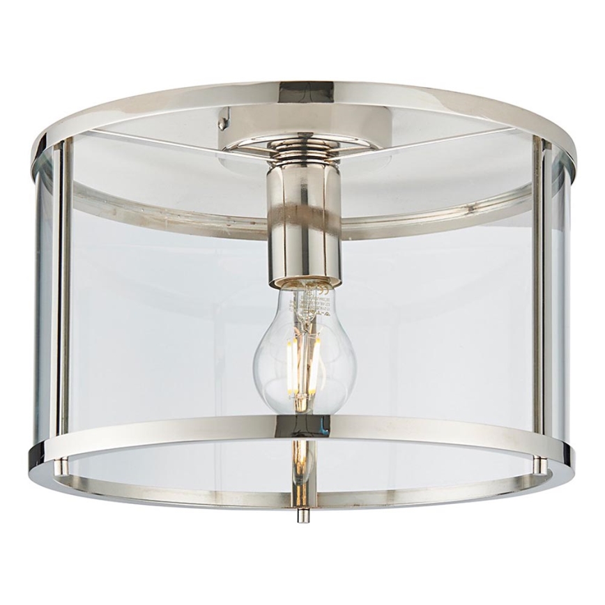 Endon 96150 - Deckenleuchte HOPTON 1xE27/10W/230V glänzender Chrom
