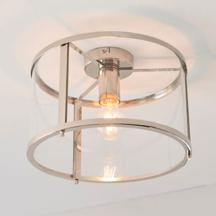 Endon 96150 - Deckenleuchte HOPTON 1xE27/10W/230V glänzender Chrom