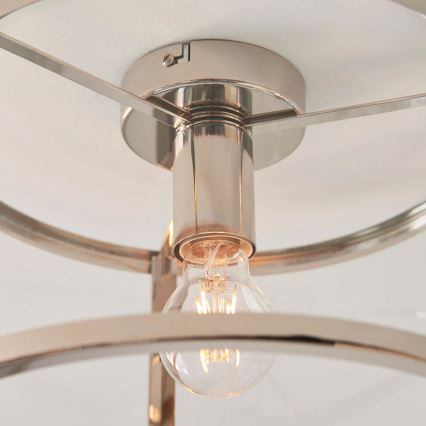 Endon 96150 - Deckenleuchte HOPTON 1xE27/10W/230V glänzender Chrom