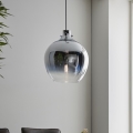 Endon 96442 - Hängeleuchte PANTHER 1xE27/10W/230V glänzendes Chrom/rauchig