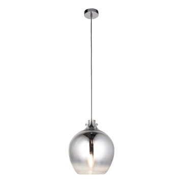 Endon 96442 - Hängeleuchte PANTHER 1xE27/10W/230V glänzendes Chrom/rauchig