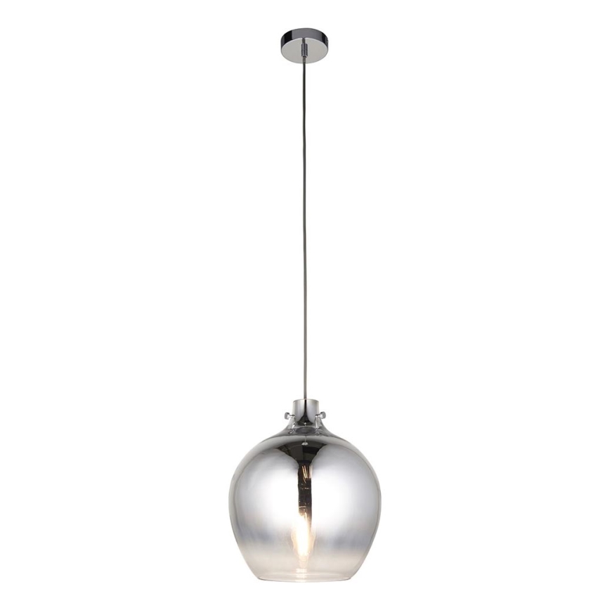 Endon 96442 - Hängeleuchte PANTHER 1xE27/10W/230V glänzendes Chrom/rauchig